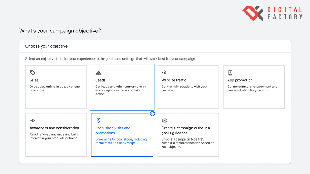 สร้างแคมเปญ Google Ads 