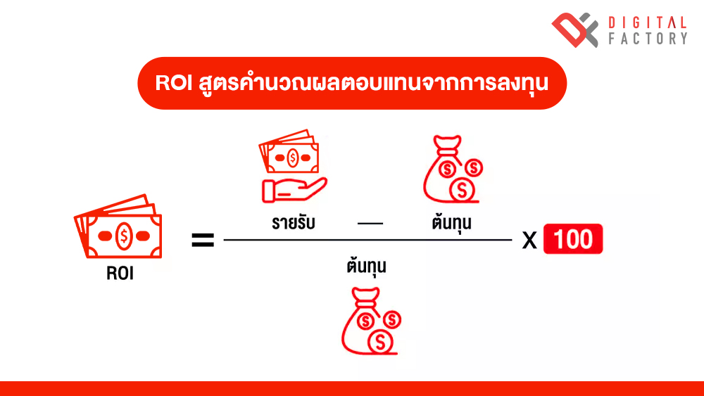 ROI สูตรคำนวณผลตอบแทน